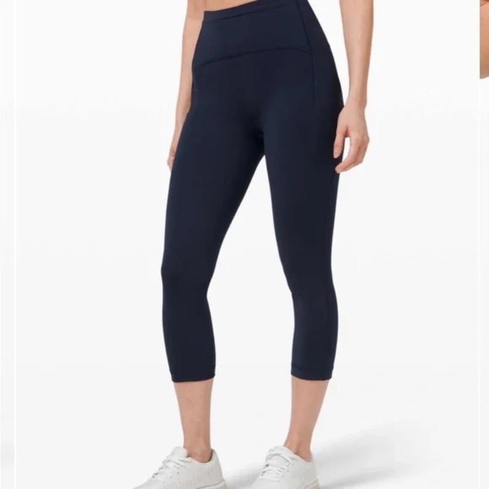 Lululemon Swift Speed High-Rise Crop 21” SIZE 10 W6BJ9S NAVY